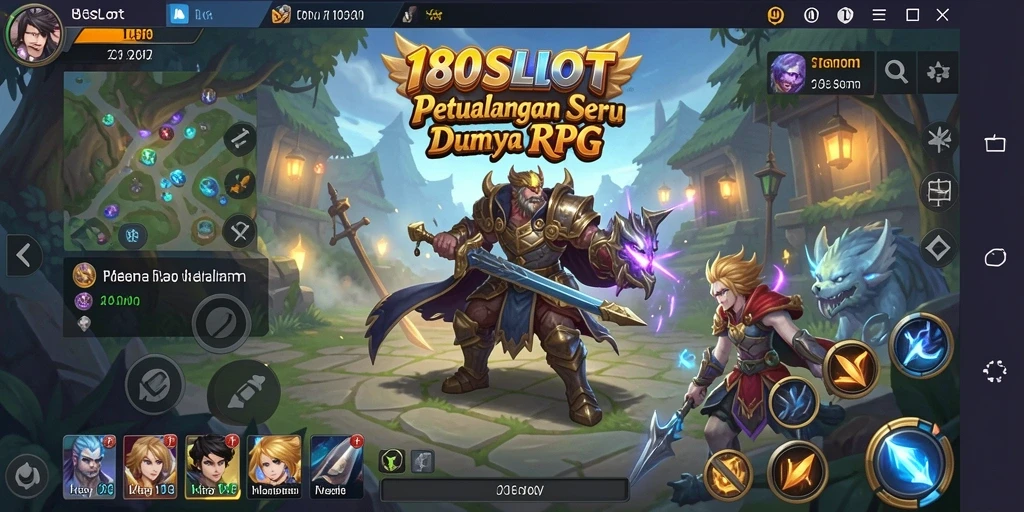Tampilan gameplay RPG yang epik di 180SLOT.