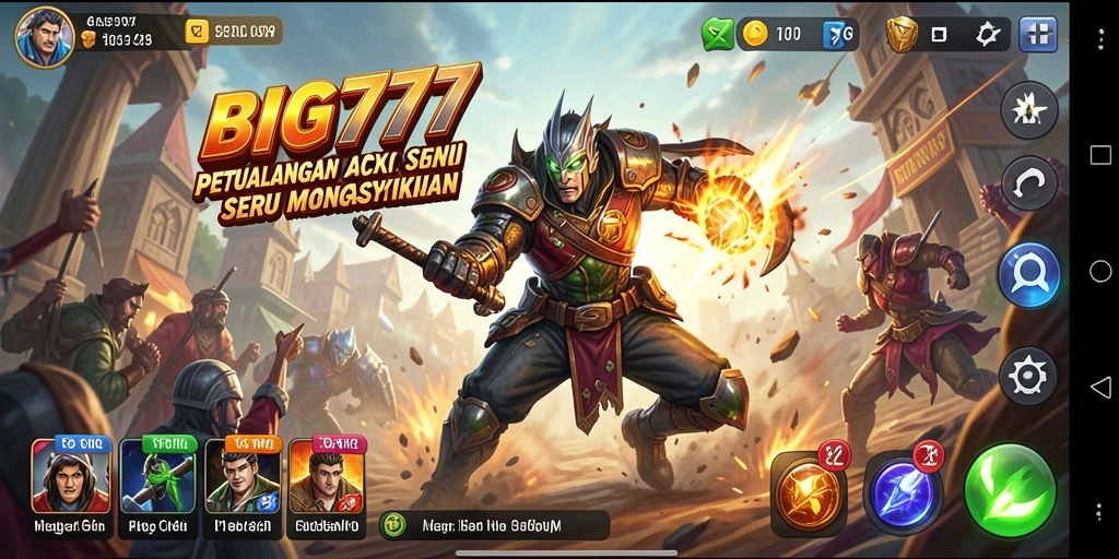 Tampilan gameplay BIG777 yang menegangkan dan penuh aksi.