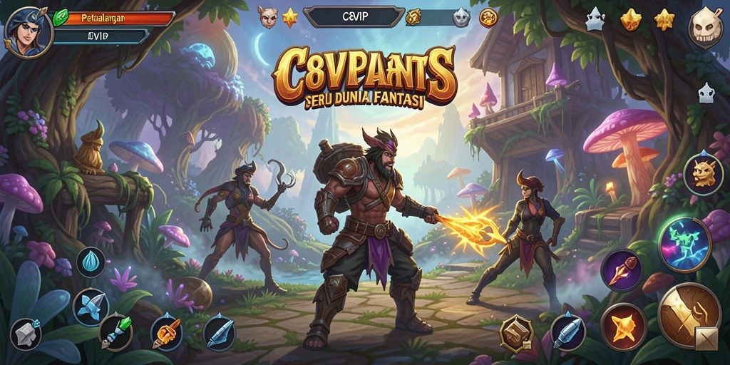 Tangkapan layar gameplay C8VIP menampilkan aksi mendebarkan di dunia petualangan.