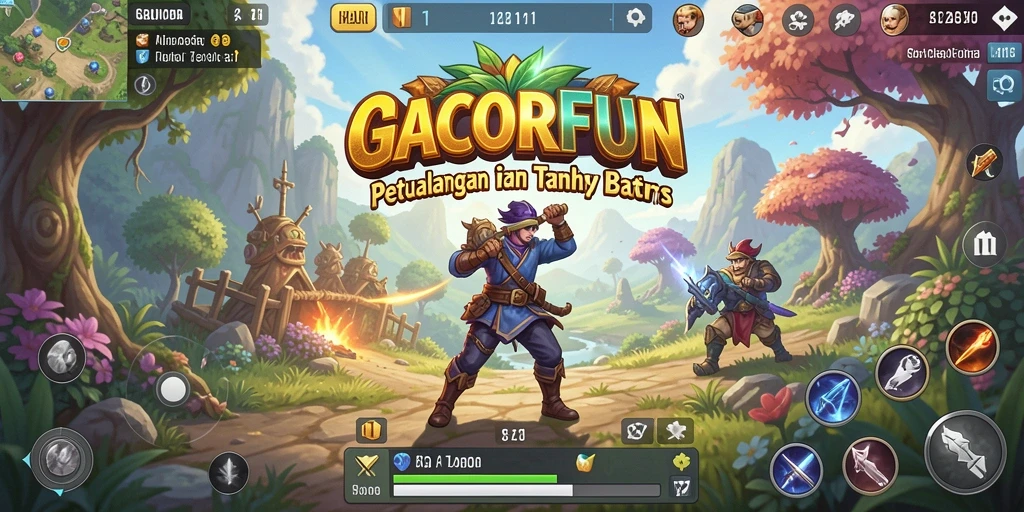 Tampilan gameplay GACORFUN yang memukau dengan elemen dunia terbuka.