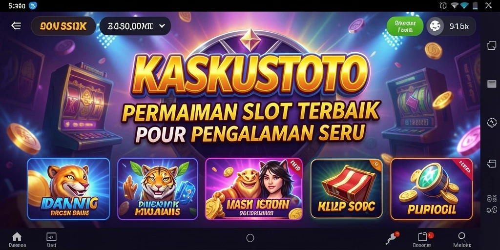 Gameplay seru KASKUSTOTO dengan berbagai tema slot menarik.