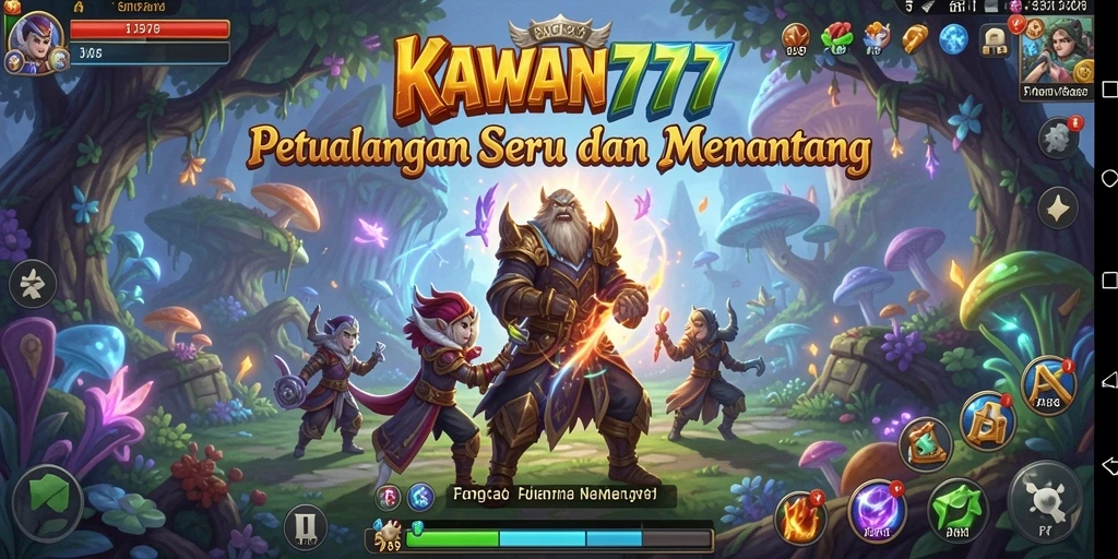 Tangkapan layar KAWAN777 menampilkan aksi petualangan yang mendebarkan.