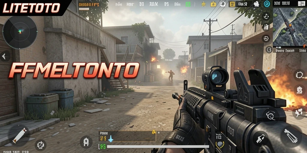 Tampilan gameplay menegangkan dalam LITETOTO yang penuh aksi.