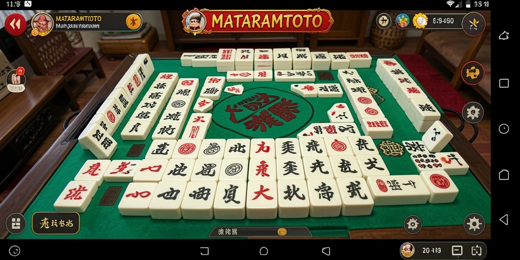Screenshot utama MATARAMTOTO menampilkan gameplay Mahjong yang menarik.