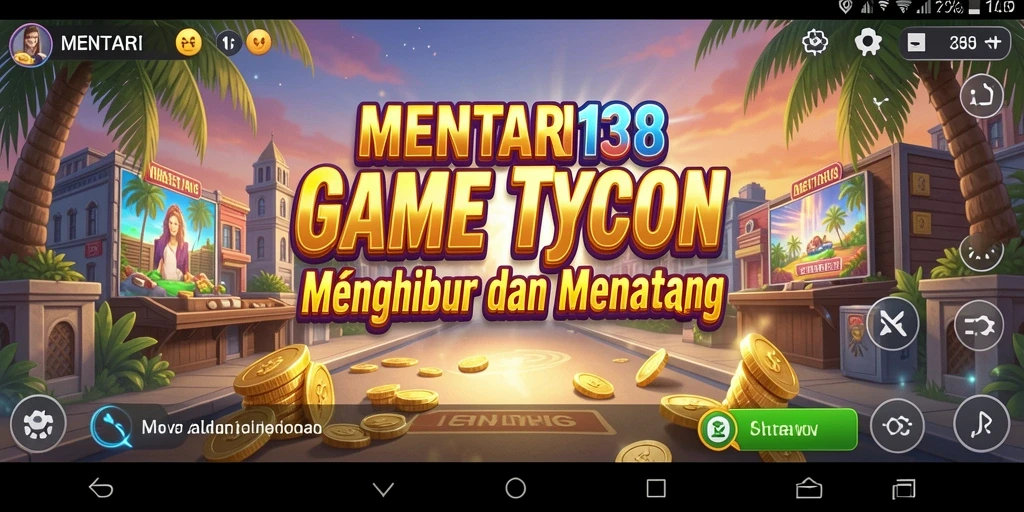 Tampilan gameplay menarik dari MENTARI138 dengan elemen Tycoon yang seru.