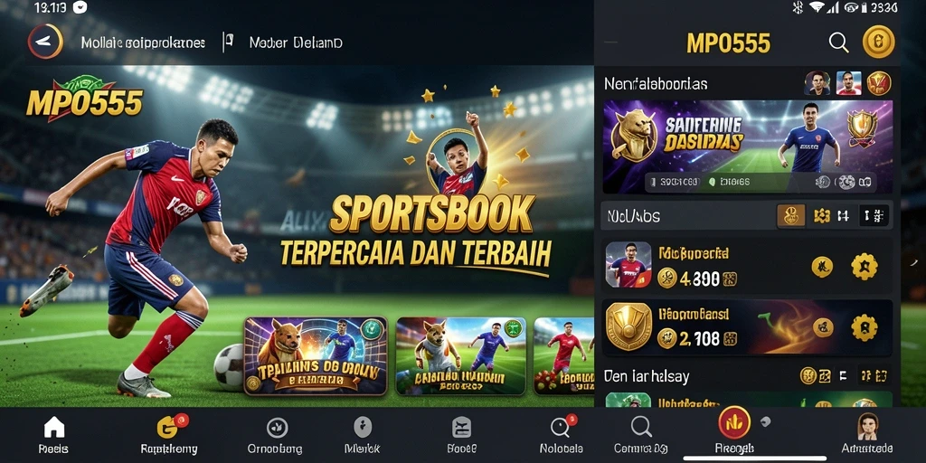 Tampilan gameplay yang menonjolkan taruhan olahraga di MPO555.