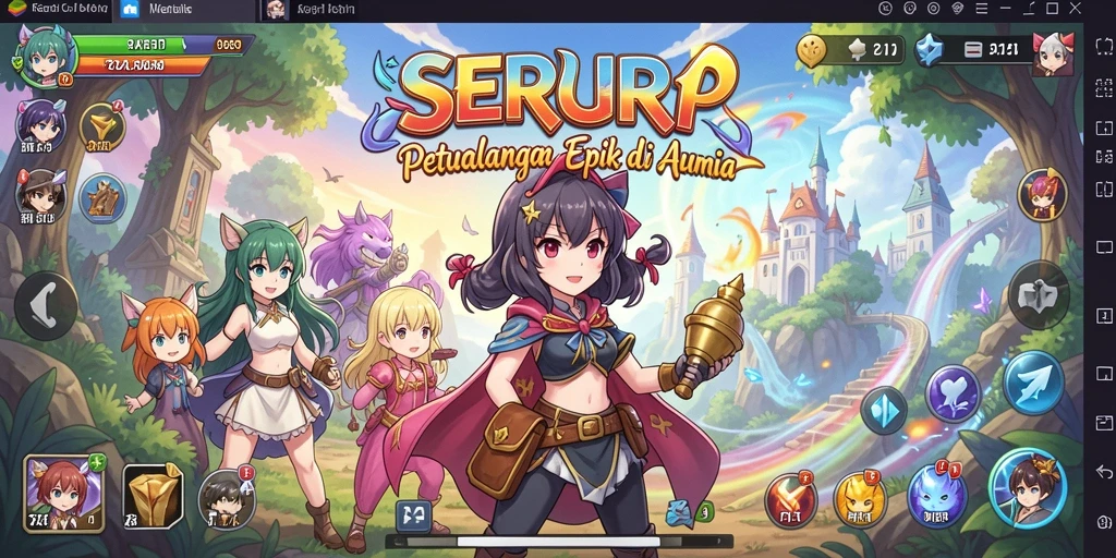 Tampilan menakjubkan dari gameplay SERURP yang memikat.